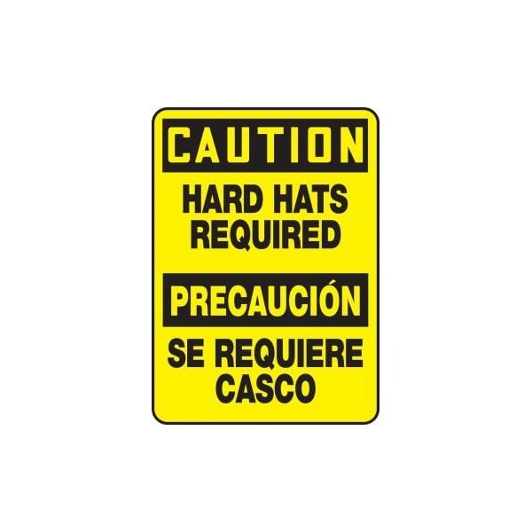Accuform BILINGUAL OSHA CAUTION Safety Sign SBMPPA640VA SBMPPA640VA - main
